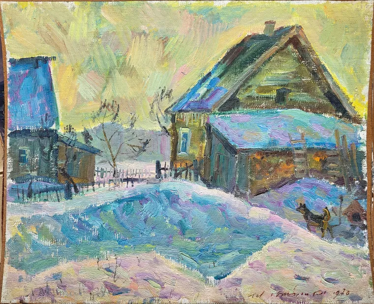 Дом в деревне Горнаковщине. Солнечный день
