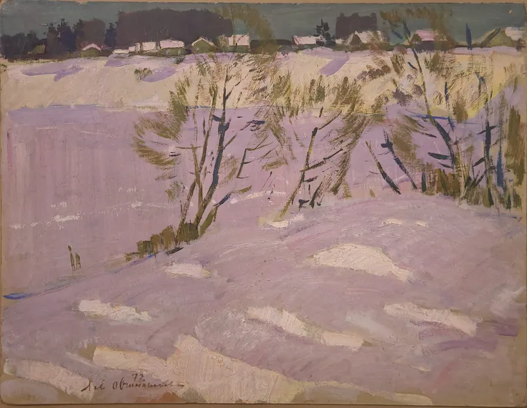 Река замерзает