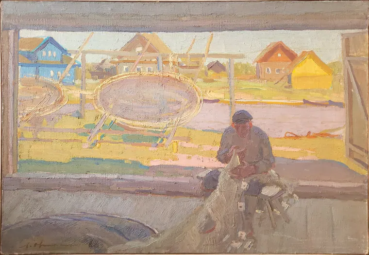 Рыбак в амбаре