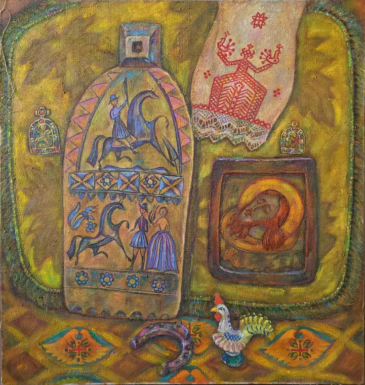 Натюрморт с дынькой (со стаканом)